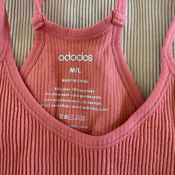 Set of 3 Piece Women’s Ribbed Cropped Yoga Tank Top Shirts Size M/L - Picture 3 of 7